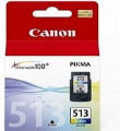 Genuine Canon Inkjet Cartridge CL-513 Color (High Yield)